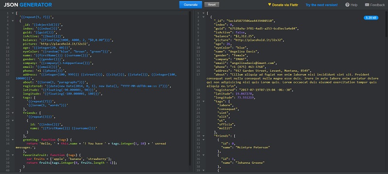 json format creator