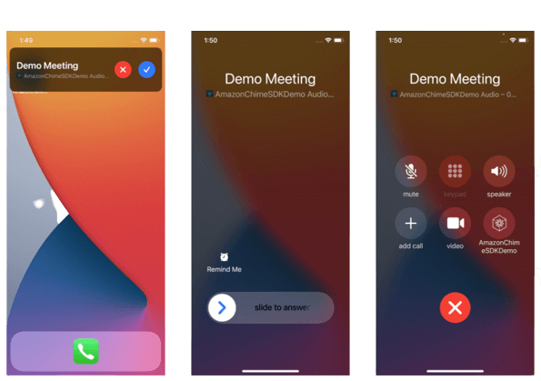 flutter iOS CallKit Screens preview